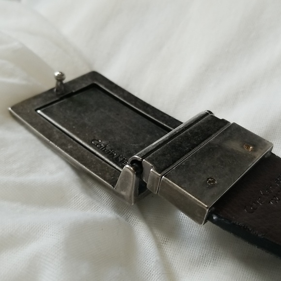 Calvin Klein Vintage Men's Belt / Black, metallic - Picture 9 of 16